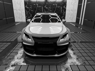 Toyota Camry 2012  tuning by Panch design 3D model
