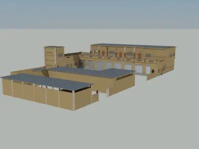 Vehicle Maintenance Workshop  3D model