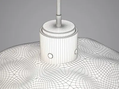 Modern luxurious hanging lamp - Heathfield Leoni Nickel Pendant 3D model