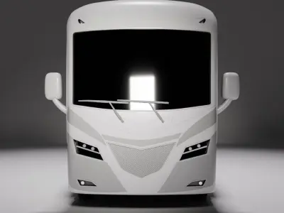 Nomad Luxury RV Explorer Car Low-poly 3D model