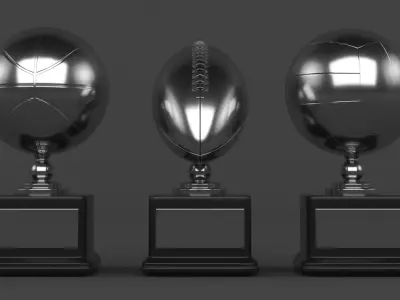 Sport Trophies Pack 3D model