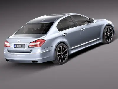 Hyundai Genesis Sedan 2012 3D Model 3D model