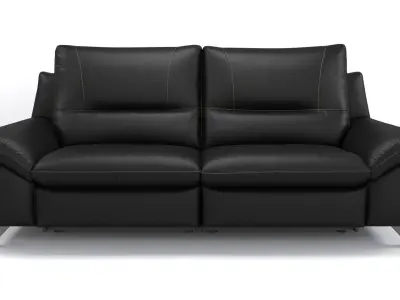 Leather 3 Seater Recliner Sofa  3D model
