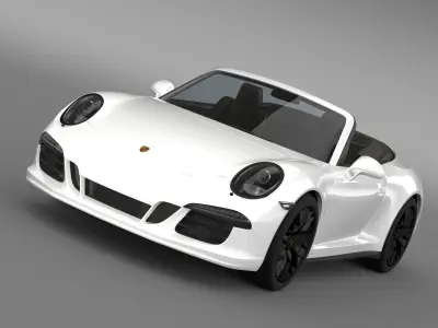 Porsche 911 Carrera GTS Cabriolet 991 2015 3D model