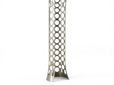 Perforated Metal Cylinder Model Pack Low-poly 3D model