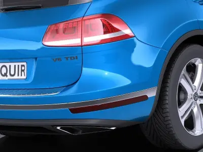 Volkswagen Touareg 2015 VRAY 3D model
