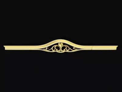 Central decor ornament for furniture 3D model 547