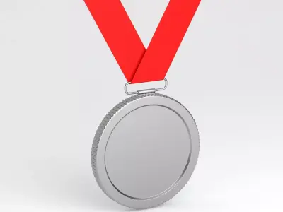 Silver Medal 3D model