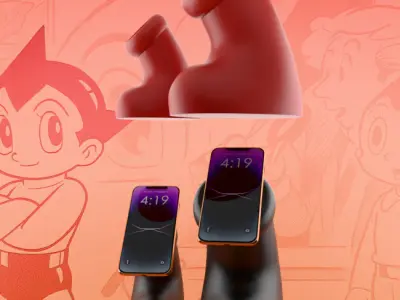 Astro boy Boot Apple Magsafe Charger toy 3D print model