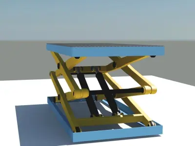 Scissor lift Low-poly 3D model