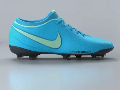 Blue Football Boots 3D model