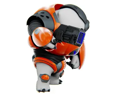 ALIEN TROOPER 9-V  Rigged for Unreal Engine - Unity - MIXAMO  3D model