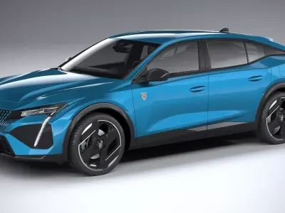 Peugeot 408 2023 3D model