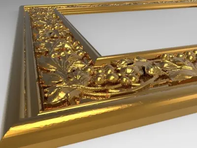 carved frame 3D model order
