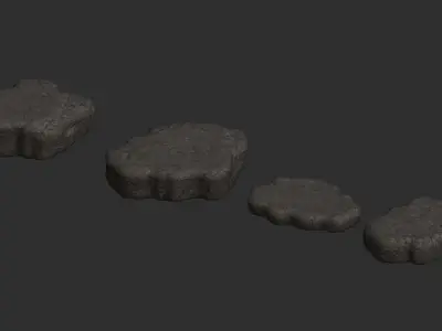 Cave Platform 2 - Base Free low-poly 3D model