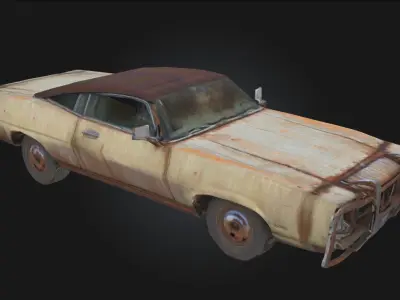 Rusty Cruiser  Vintage Car Model for Urban 3D model