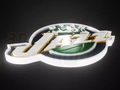 Utah Jazz logo - Cinematic - 3D print 3D model