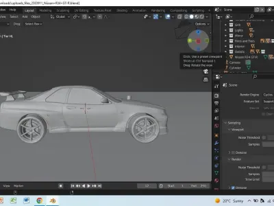 skyline moded 3D model