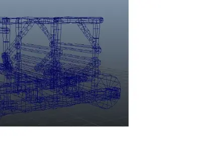 Flintstones ston age car antique car driving medieval 3D model