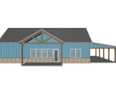 Barndominium House 028 -Archimple LLC 3D model