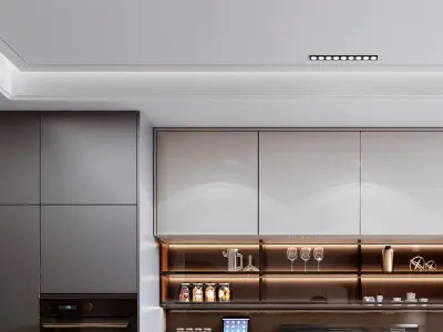 Luxury Kitchen Modern 3D model