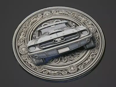 Car Pendant Medallion 3D print model