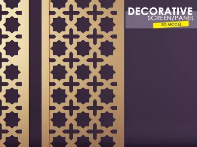 Decorative Wall Screen  Free 3D model