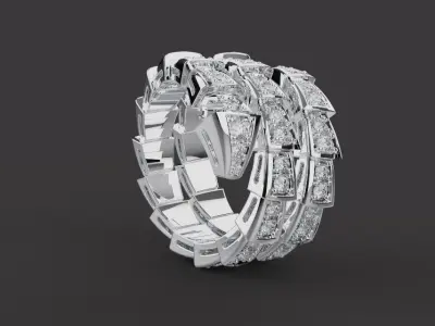 Serpent Ring 53981 3D print model