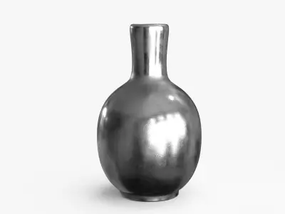Metal Vase Low-poly 3D model
