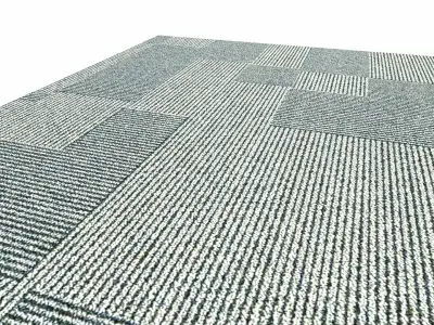 Fabric Textured Carpet Lowpoly Low-poly 3D model