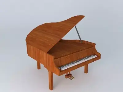 A Piano wood 3 3D model