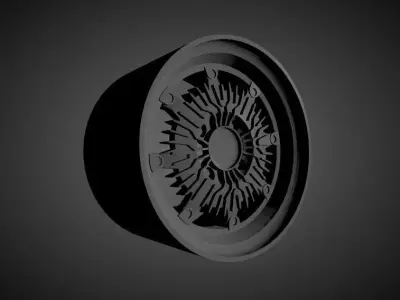 Mugen CF48 scalable and Printable rim 3D print model