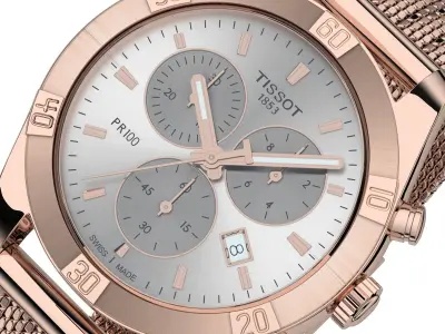 Tissot PR 100 Sport Chic Strap 2 3D model