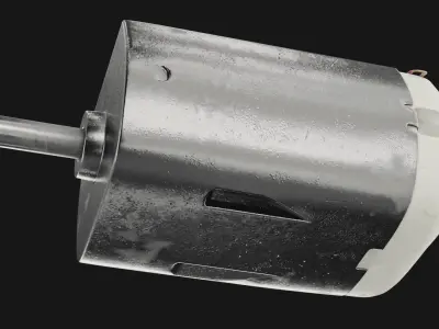 Small Electric Motor  Low-poly 3D model
