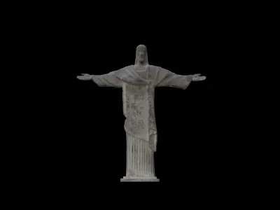 CHRIST THE REDEEMER STATUE 3D model