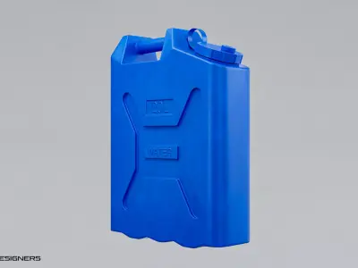 Gallon - water canister Low Poly PBR 3D Model Low-poly 3D model