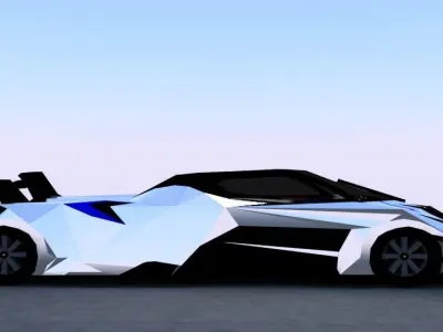 Devel Sixteen Low-poly 3D model