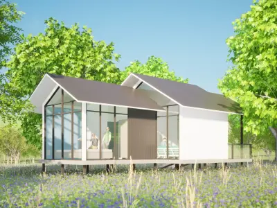 024Smallhouse1f61m2 Free 3D model