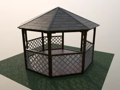 Summer house Free low-poly 3D model