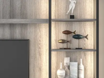 Natevo Continuum TV cabinet Flou 3D model