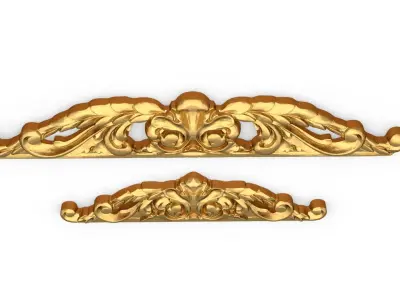 Classic carved decor ornament 361 3D model