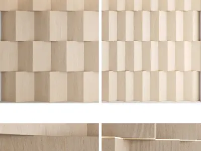 Decorative wall panels set 26 3D model