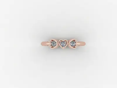Solitaire Ring Version 1 SR30 3D model