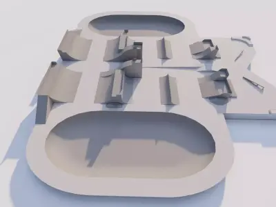 Skatepark-Skate Park PACK 3D model order
