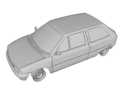 Citroen AX 3p 3D print model