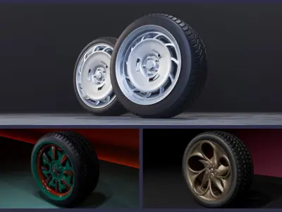 C wheel set 2020 3D Model Pack