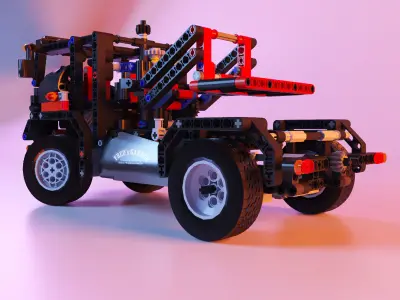 Lego tow truck stl 3D print model
