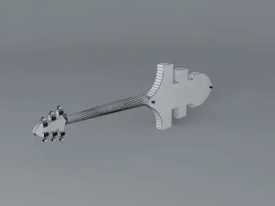 Cross guitar Free 3D model