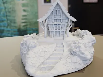 Medieval Witch House 3D print model