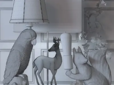 Table lamp Next  3D model